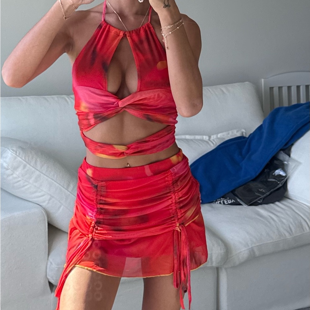 Women’s top and skirt set size small